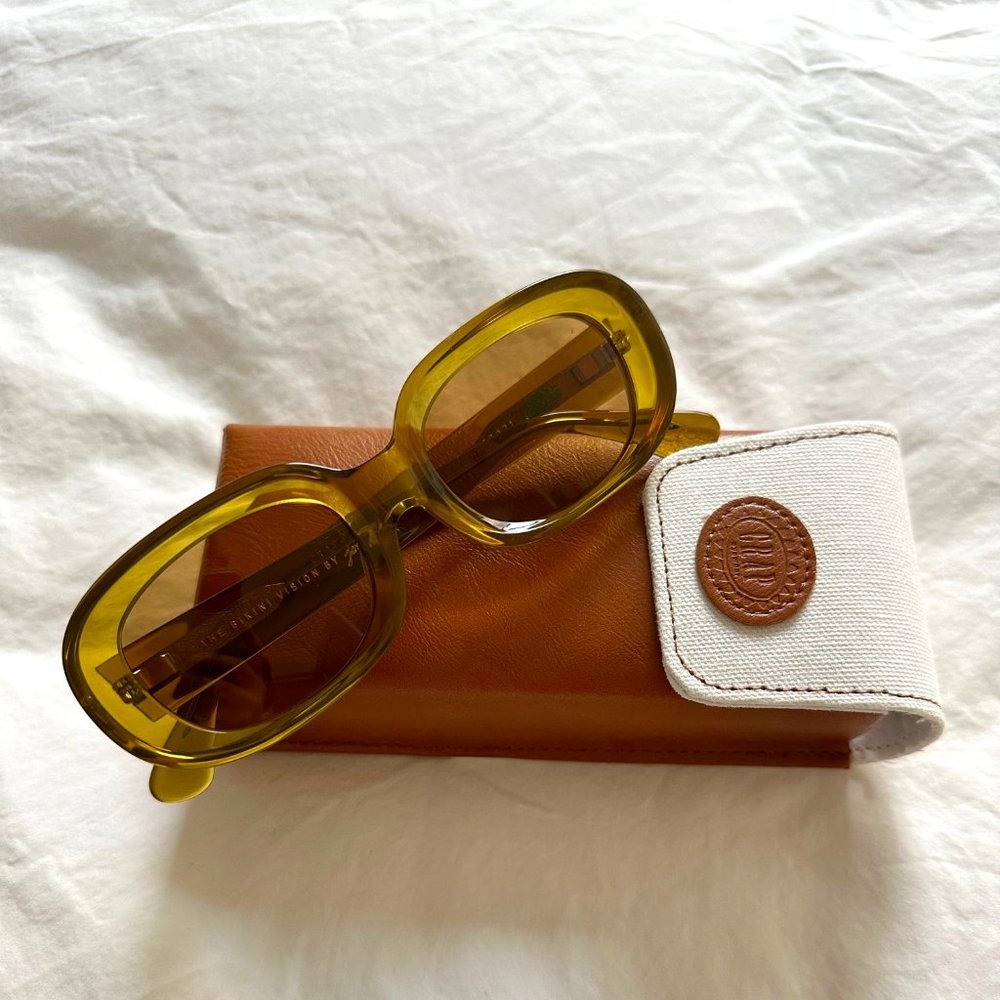 NWOT Crap Eyewear “The Bikini Vision” sunglasses in Crystal Kelp Bio